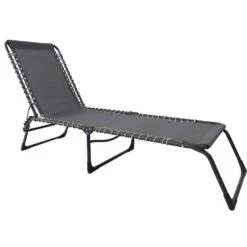 Ligbed Frejus - Donkergrijs - 30/73x53x196 Cm