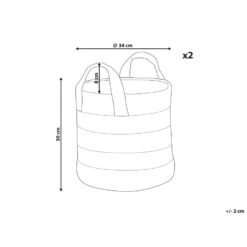 Beliani Mand GEREDE - Beige Jute -Huishoudelijke Goederen Winkel 51959e8c9e514809b0e15bcf0a6a6323