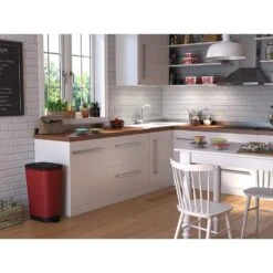 Kis Chic Bin Pedaalemmer - 50L - Rood -Huishoudelijke Goederen Winkel 54ae792951de48e29216aca3ddefeb27