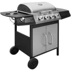 VidaXL Gasbarbecue 4+1 Kookzone Zwart En Zilver 8 VidaXL Gasbarbecue 4+1 Kookzone Zwart En Zilver -Huishoudelijke Goederen Winkel 6069b4bc2f5e48e2a61ee84ae844bb42