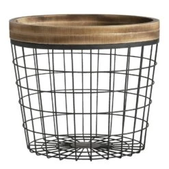 Mand Valencia - Zwart - 28,5xØ32,5 Cm