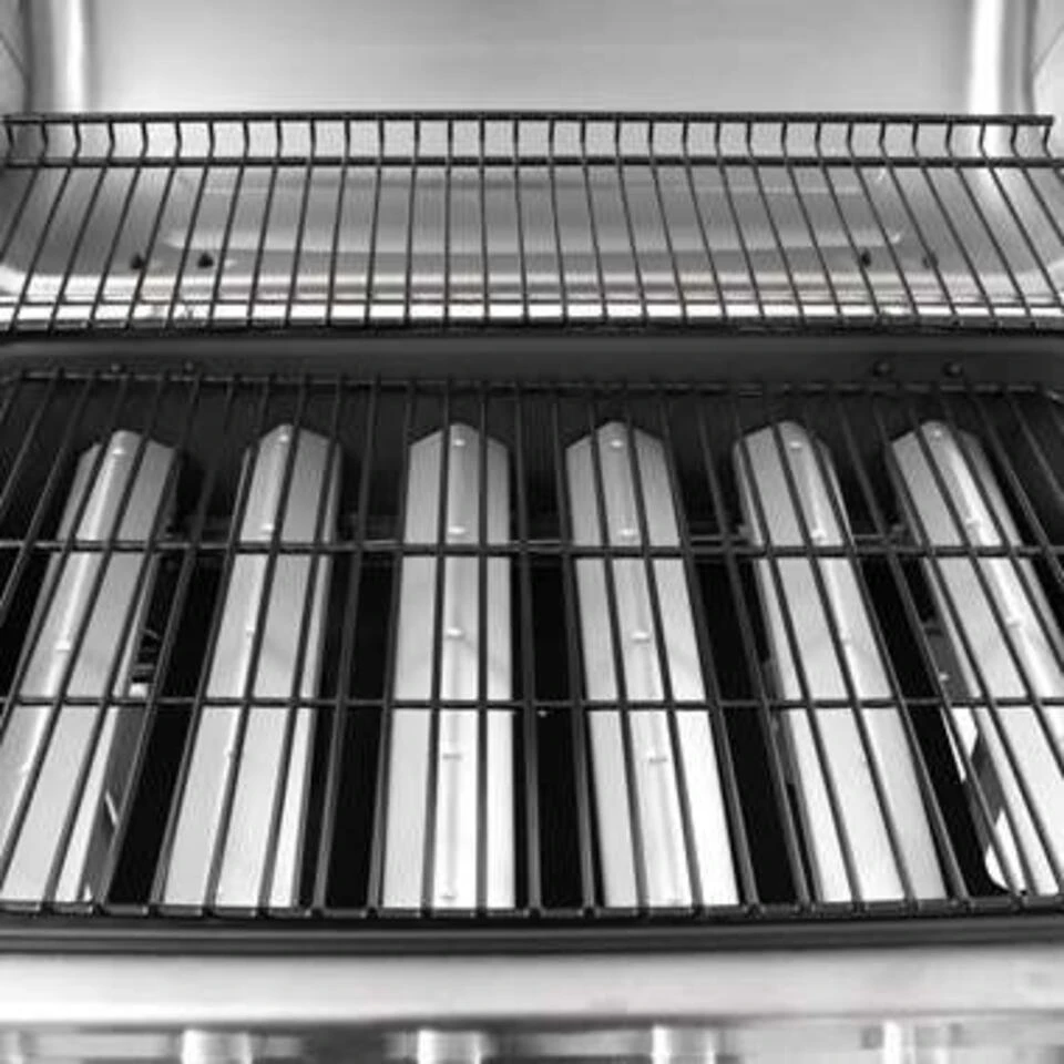 VidaXL Gasbarbecue Met 6 Branders Zwart En Zilverkleurig 4 VidaXL Gasbarbecue Met 6 Branders Zwart En Zilverkleurig - Afbeelding 2