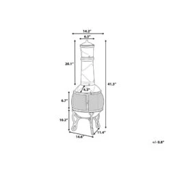 Beliani Vuurkorf Voor Hout TACORA - Messing Staal -Huishoudelijke Goederen Winkel 795b73822e29401eac5030f7ec5c4bc7