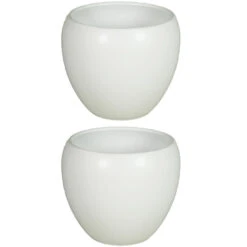 Floran Bloempot Rian - Mat Wit - Keramiek - 17 X 15 Cm -Huishoudelijke Goederen Winkel 79746b9bc4fd44a2b3710d4435910281