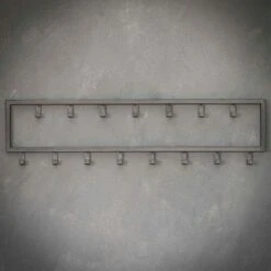 Kapstok Industrieel 15 - Metaal - Zwart -Huishoudelijke Goederen Winkel 79a5fd6cb93b4441a459701d43000404