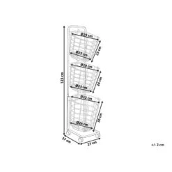 Beliani AYAPAL - Wit Metaal -Huishoudelijke Goederen Winkel 8079403b521f45bda8ba2c5141994712
