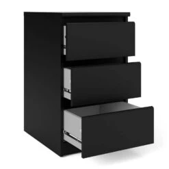 Nachtkastje Naia - 3 Lades - Zwart 8 Nachtkastje Naia - 3 Lades - Zwart -Huishoudelijke Goederen Winkel 81018611 0300