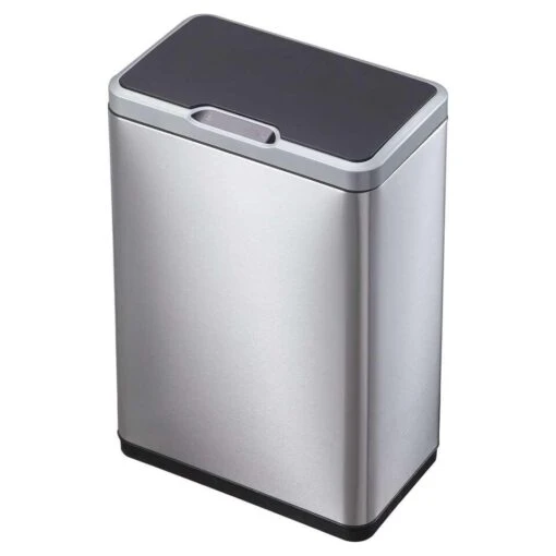 EKO Recycling Sensor Afvalbak Mirage - Zilverkleurig - 2x20l