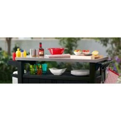 Keter BBQtafel Unity XL - Grijs 8 Keter BBQtafel Unity XL - Grijs -Huishoudelijke Goederen Winkel 81027604 0400