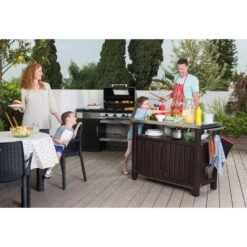 Keter BBQtafel Unity XL - Grijs 9 Keter BBQtafel Unity XL - Grijs -Huishoudelijke Goederen Winkel 81027604 0500