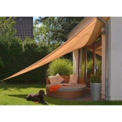 HI Schaduwdoek/zonnescherm Driehoek - Waterdicht - Geel - 5 X 5 X 5 M -Huishoudelijke Goederen Winkel 8304955cce654338920625183f4e68be