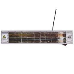 Beliani Terrasverwarmer BROMO - Zilver Aluminium -Huishoudelijke Goederen Winkel 8735508ce26b4691b90d36912ab18634