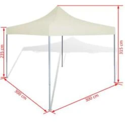VidaXL Partytent Inklapbaar 3x3 M Crème -Huishoudelijke Goederen Winkel 89f97037e62246a8b3cf9cee81b7e25b