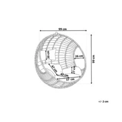 Beliani Hangstoel ASPIO - Zwart Pe Rotan -Huishoudelijke Goederen Winkel 8d74926d89614b9a8effc1e35a74fd29
