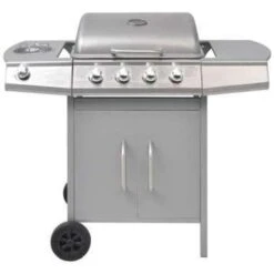 VidaXL Gasbarbecue 4+1 Kookzone Zilver -Huishoudelijke Goederen Winkel 8f9139d16df940f087524bd232ca592a