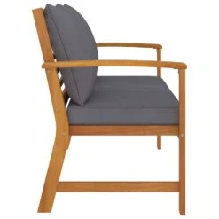 VidaXL Tuinbank Met Donkergrijs Kussen 120 Cm Massief Acaciahout Overig 7 VidaXL Tuinbank Met Donkergrijs Kussen 120 Cm Massief Acaciahout Overig -Huishoudelijke Goederen Winkel 92e4c2fc45da426287a63d1ffc309618