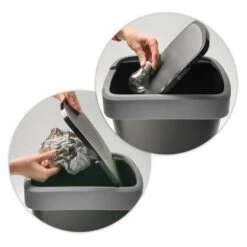 Rotho Twist Afvalbak - 25L - Zilver -Huishoudelijke Goederen Winkel 96a717cc34174ae0a683213f894430f7