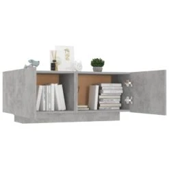 VidaXL Nachtkastje 100x35x40 Cm Spaanplaat Betongrijs -Huishoudelijke Goederen Winkel 9a8d68006ad948549e56042cf1f5b425