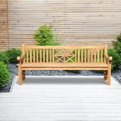 CLP Teakbank Florida 220 Cm -Huishoudelijke Goederen Winkel 9bb300956db345a18d771e7312315f0f