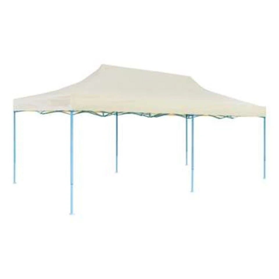 VidaXL Partytent Pop-up Inklapbaar 3x6 M Crème 6 VidaXL Partytent Pop-up Inklapbaar 3x6 M Crème - Afbeelding 4