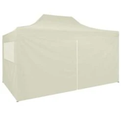 VidaXL Partytent Met 4 Zijwanden Inklapbaar 3x4 M Staal Crème 8 VidaXL Partytent Met 4 Zijwanden Inklapbaar 3x4 M Staal Crème -Huishoudelijke Goederen Winkel abacca65b5594b81a1ad9ecb877c5946
