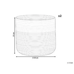 Beliani Mand ARDESEN - Beige Katoen -Huishoudelijke Goederen Winkel adfd67b8b7324182baaaa86b6c982403