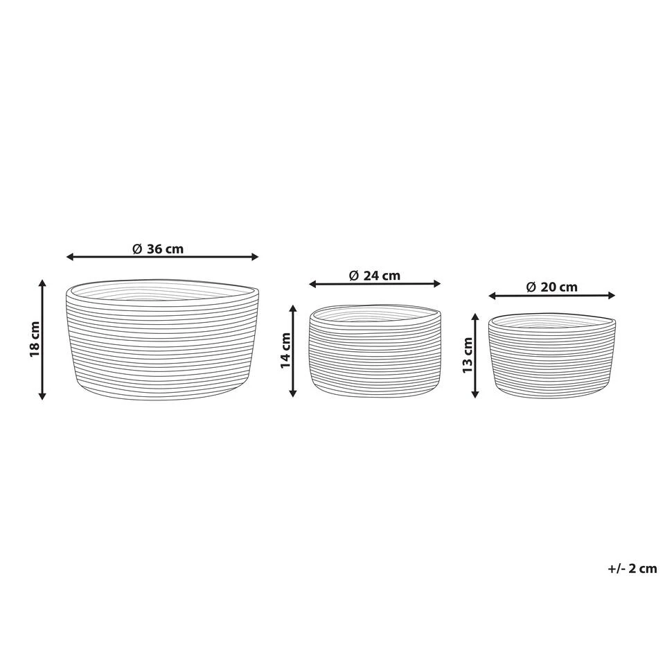 Beliani Mand TAJORI - Natuurlijk Jute 5 Beliani Mand TAJORI - Natuurlijk Jute - Afbeelding 3