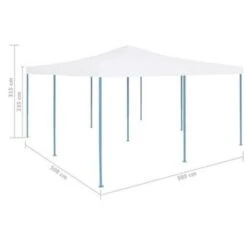 VidaXL Prieel Inklapbaar 5x5 M Wit -Huishoudelijke Goederen Winkel b0ad4ce9eb1b4db2940cb776109efc24