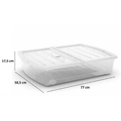 Kis Spinning Opbergbox XL - 56L - Transparant -Huishoudelijke Goederen Winkel b72fed36fe5848af84e7ca94384b69dc