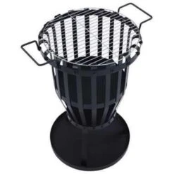 VidaXL Buiten Vuurplaats Met Barbecuerooster 47,5 Cm Staal 8 VidaXL Buiten Vuurplaats Met Barbecuerooster 47,5 Cm Staal -Huishoudelijke Goederen Winkel c0c4ec379a9647d083a59f337cea94ea