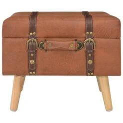 VidaXL Opbergkrukken 3 St Kunstleer Tan -Huishoudelijke Goederen Winkel c6016cd1b871468782dd78399d94f203