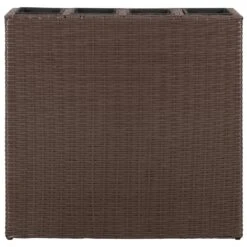 VidaXL Plantenbak Verhoogd Met 4 Potten 2 St Poly Rattan Bruin 8 VidaXL Plantenbak Verhoogd Met 4 Potten 2 St Poly Rattan Bruin -Huishoudelijke Goederen Winkel cf70ad7323a249a4812cca50aec0ac48