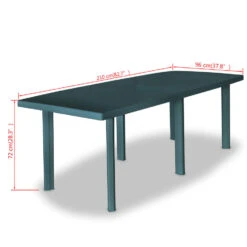 VidaXL Tuintafel 210x96x72 Cm Kunststof Groen 9 VidaXL Tuintafel 210x96x72 Cm Kunststof Groen -Huishoudelijke Goederen Winkel cfb76113f52f4e96b1bebb6e4944246c