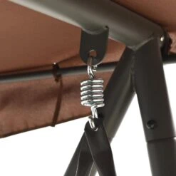 VidaXL Schommelbank Voor Buiten Met Luifel Koffiekleurig -Huishoudelijke Goederen Winkel cfe6933272f34a9c966e1b1db974f244