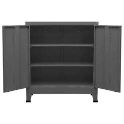 VidaXL Opbergkast Industrieel 90x40x100 Cm Staal Antracietkleurig -Huishoudelijke Goederen Winkel dadeea5867fb47208ad95a8c7ead00fb