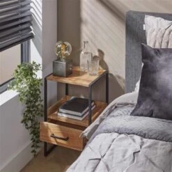 Hoyz - Nachtkastje Niche 1L XS - Massief Acacia Naturel -Huishoudelijke Goederen Winkel dd07d8cb0a174ef99443e71914c60084