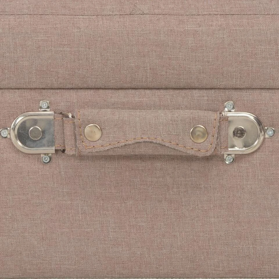 VidaXL Opbergkruk 40 Cm Stof Bruin 4 VidaXL Opbergkruk 40 Cm Stof Bruin - Afbeelding 2