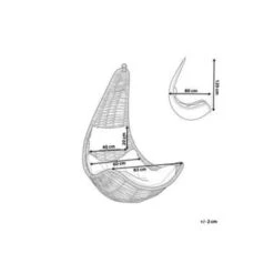 Beliani Hangstoel ATRI - Beige Pe Rotan -Huishoudelijke Goederen Winkel e5262414ae5b495b90f2f8c09d897968