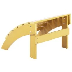 Beliani Voetenbankje ADIRONDACK - Geel Kunsthout -Huishoudelijke Goederen Winkel edc5de018d724b04806c8e551252ffed