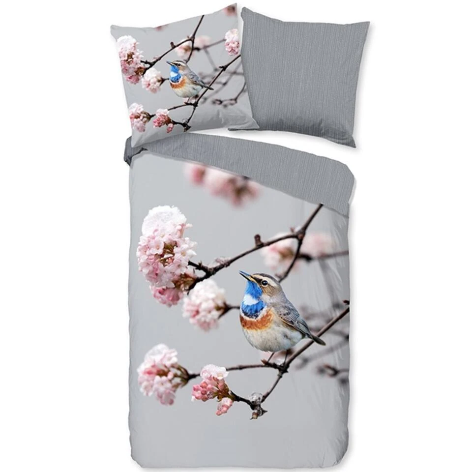 Pure Dekbedovertrek Vogel Blauwborst-1-persoons (140 X 200/220 Cm) 4 Pure Dekbedovertrek Vogel Blauwborst-1-persoons (140 X 200/220 Cm) - Afbeelding 2