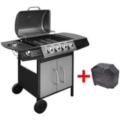 VidaXL Gasbarbecue 4+1 Kookzone Zwart En Zilver 9 VidaXL Gasbarbecue 4+1 Kookzone Zwart En Zilver -Huishoudelijke Goederen Winkel f03e2c89c50944a190da2053bef71021