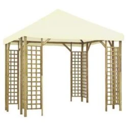 VidaXL Prieel 3x3 M Crèmewit 7 VidaXL Prieel 3x3 M Crèmewit -Huishoudelijke Goederen Winkel f17b1cd8d5c843d1a2f32bf610e927ed