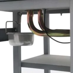 VidaXL Gasbarbecue Met 3-laags Zijtafel Zwart En Zilverkleurig -Huishoudelijke Goederen Winkel f3f39bf039854789b3898e4d93f64348