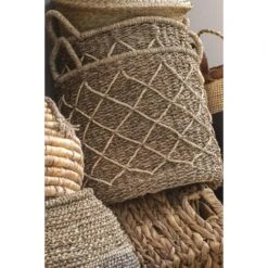 Mand Roos - Naturel - Zeegras - 30xø34 Cm 8 Mand Roos - Naturel - Zeegras - 30xø34 Cm -Huishoudelijke Goederen Winkel sf 70503598 1011